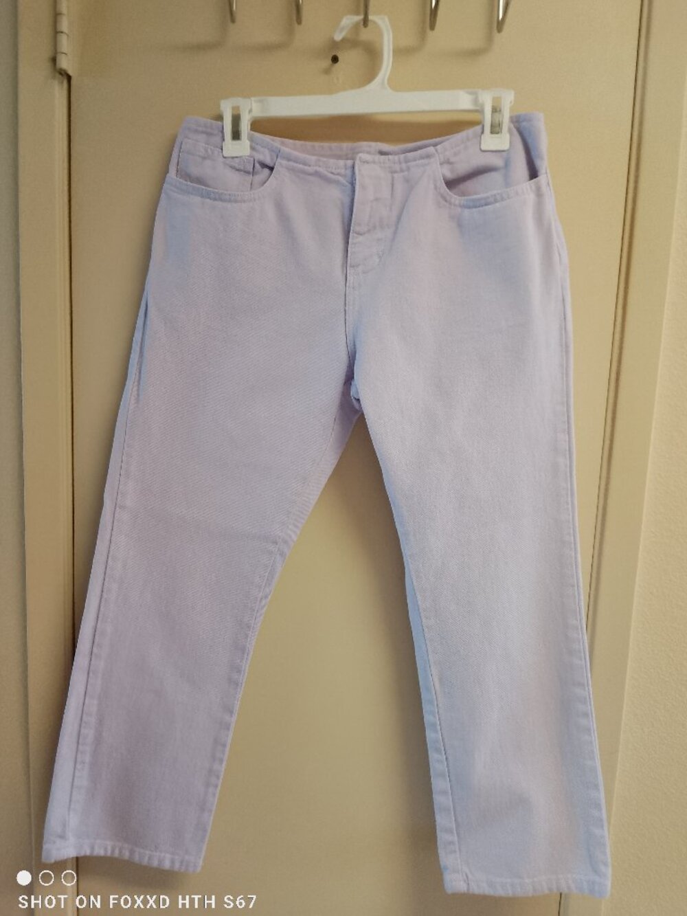 Vintage Old Navy Lavender Denim Low Rise Crop Pants Size 7